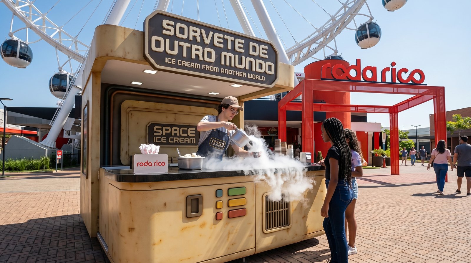 Quiosque de sorvete temático do Byte